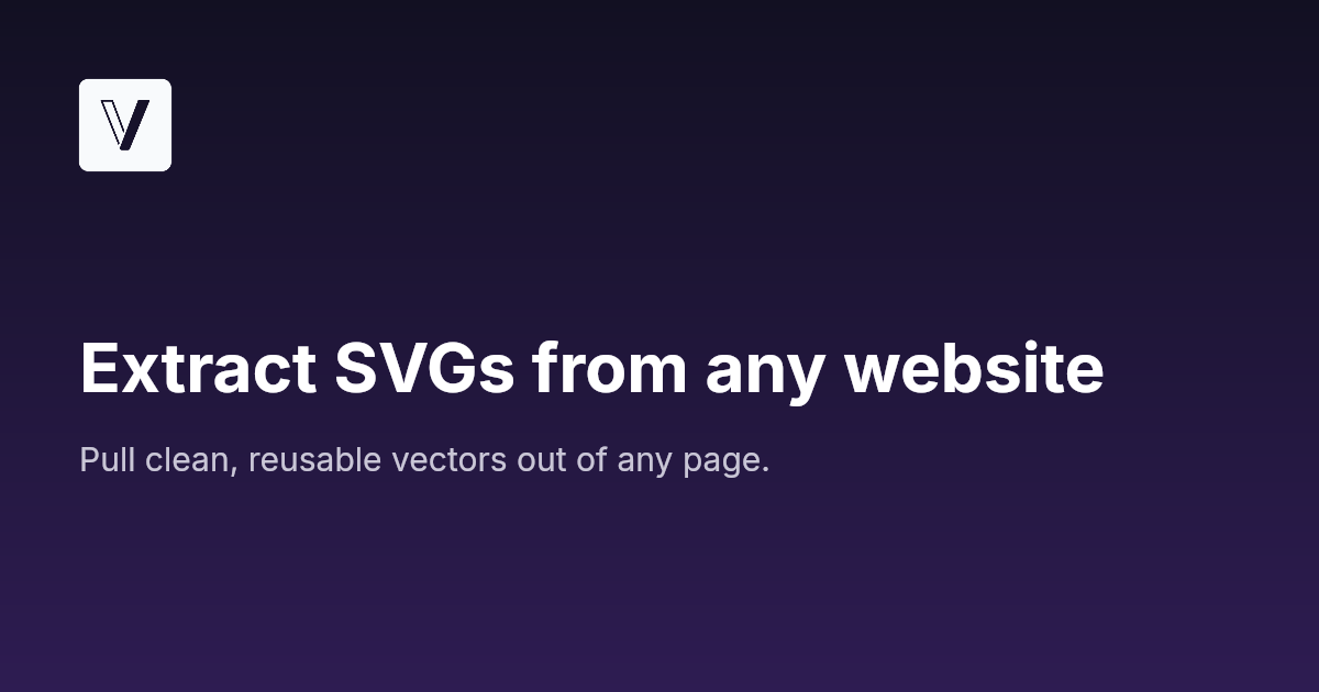 Extract SVG from a Website – Vector Files, Fast